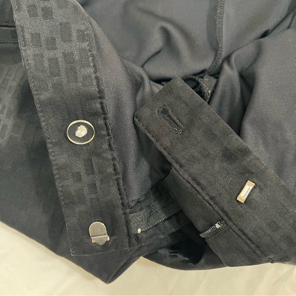 Izod Xfg Golf Skort Skirt Stretch Textured Black Geometric Mesh Brief Size 14 - Picture 4 of 15